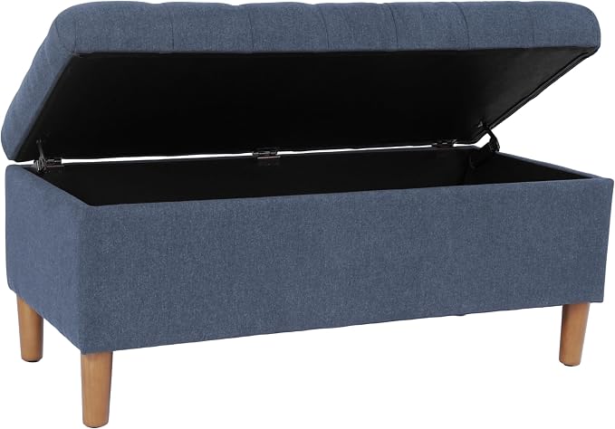 Homepop Home Decor | Tufted Ainsley Button Storage Ottoman Bench - Image 7