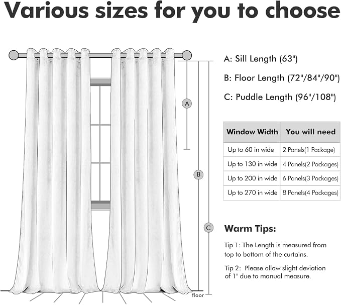 MIULEE Velvet Curtains Golden Brown Elegant Grommet Thermal Insulated - Image 6