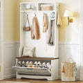 HOOBRO Hall Tree with Bench, Entryway Bench with Coat Rack and Shoe Cabinet by HOOBRO