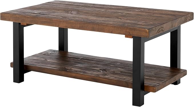 Pomona 42-Inch Rectangular Solid Wood Coffee Table - Image 9
