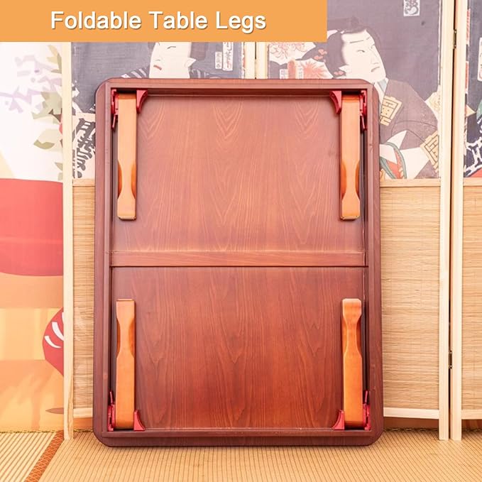 Low Coffee Table Japanese Style Solid Wood Floor Table - Image 4