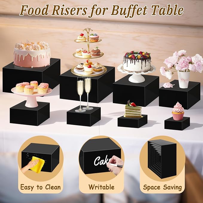8Pcs Buffet Risers, Large Food Risers - Image 3