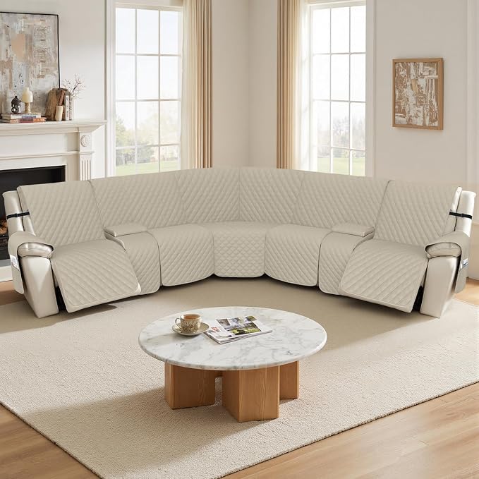 Arfntevss Recliner Sectional Couch Covers 1OO% Waterproof L Shape Sofa Cover - Image 7