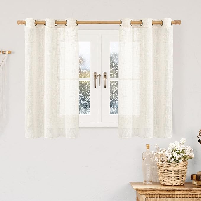 LAMIT Linen Blended Curtains 48 inch by LAMIT