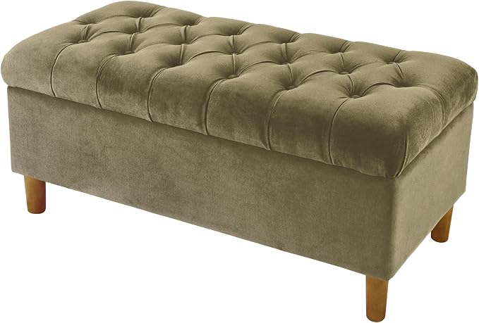 Homepop Home Decor | Tufted Ainsley Button Storage Ottoman Bench - Image 10