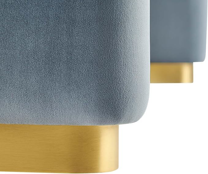 Modway EEI-6735-BRA-CAB Koda Performance Velvet Waterfall Ottoman, Brass Cadet - Image 7