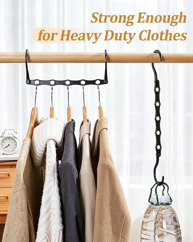 AMKUFO Hangers-Space-Saving 8 Pack Space-Saver, College-Dorm-Room-Essentials - Image 6