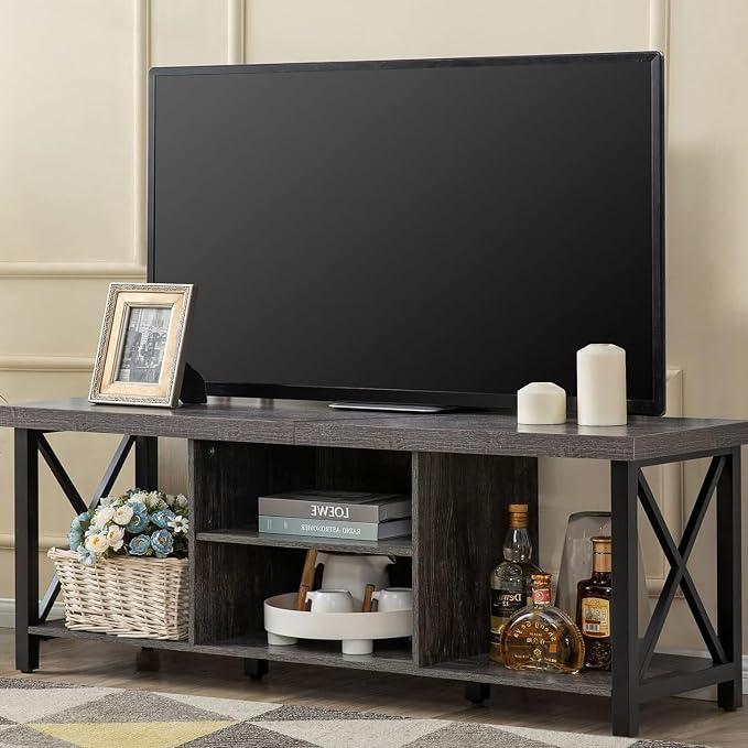 GAZHOME TV Stand for TV up to 65 Inches, TV Cabinet by GAZHOME