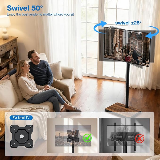 Swivel/Tilt Universal Floor TV Stand - Image 5