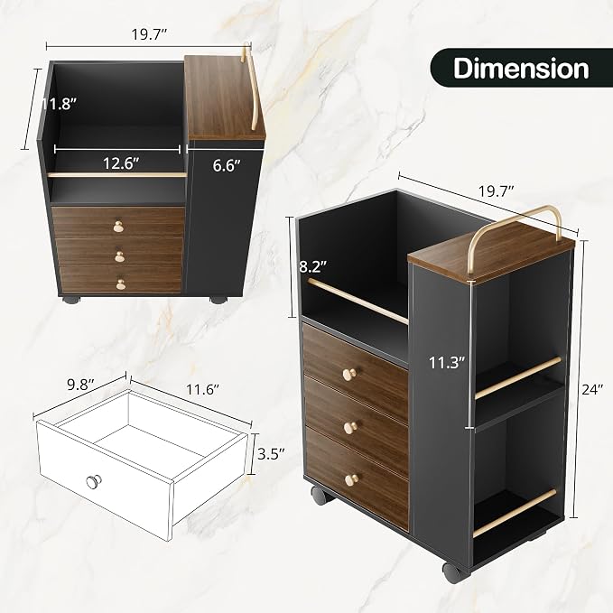ModernMate Home Office Furniture Set, Mobile File Cabinet - Image 8