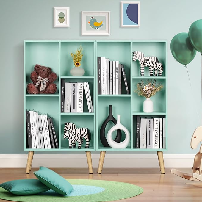 LEYAOYAO 5 Cube Bookshelf 3-Tier Bookcase - Image 2