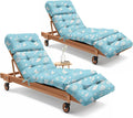 2 Pcs Outdoor Chaise Lounge Chair Cushion 75.1 x 22.8 x 4.7 Inches 100% by Uthem