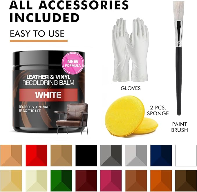 FORTIVO Leather Recoloring Balm, Leather Repair Kit - Image 5