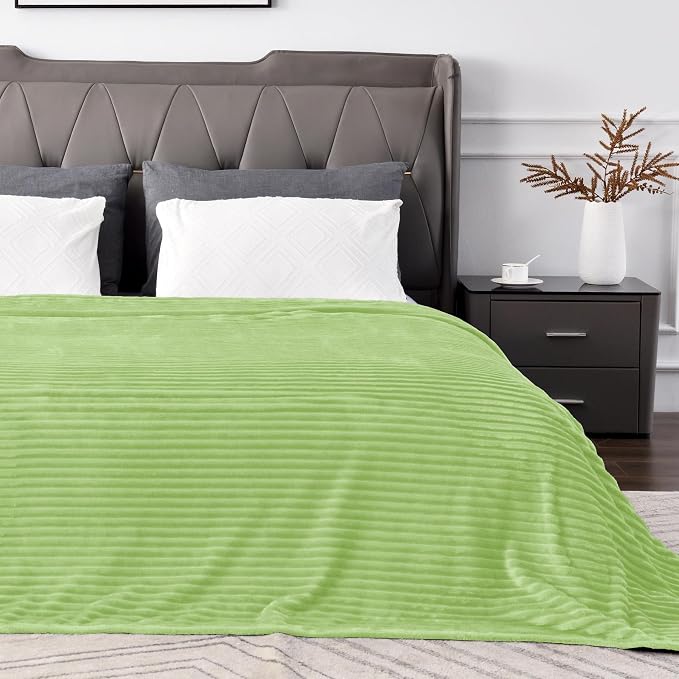 BEDELITE Fleece Blanket Queen Size – 3D Ribbed Jacquard Soft and Warm - Image 7