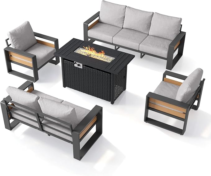 Aoxun Aluminum Patio Furniture Set - Image 9