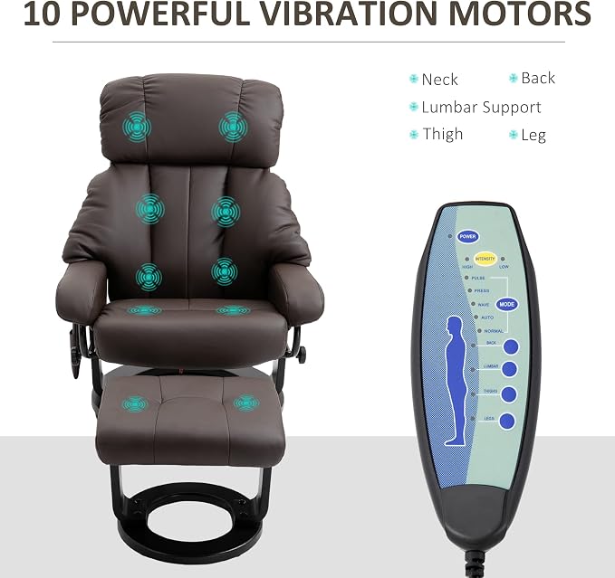 HOMCOM Massage Recliner Chair - Image 4