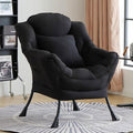Lazy Chair for Living Room, Large Black Accent Chair by HomeEastllyHome