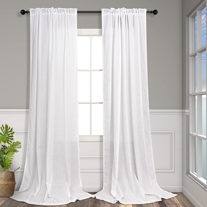Pitalk 60 Inch Wide Curtains for Kids Bedroom Boys Girls 90 Inches Long Linen - Image 8
