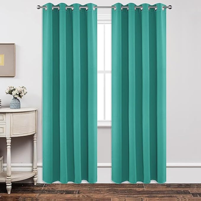 Joydeco Blackout Curtains 54 Inch Length 2 Panels Set, Thermal Insulated Long by JOYDECO