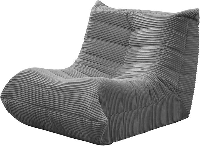 Hobestluk Bean Bag Chair with Memory Foam Ultra Soft Faux Fur Fabric Ergonomic - Image 3