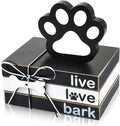 Pinkunn 4 Pcs Dog Paw Tiered Tray Decor Paw Wooden Book Block by Pinkunn