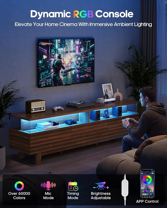 HAUOMS 70.9”TV Stand for Living Room - Image 3