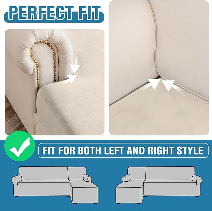 Couch Cover Stretch Velvet Sofa Cushion Cover 1-Piece - Image 6