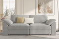 EASE MOOSE Comfty 2 Seat Couch, FSC Certified Modern Deep Seat Sectional Modular by EASEMOOSE