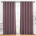 NICETOWN Room Darkening 118 inch Long Curtains, Grommet Thermal Drapes Weighted by NICETOWN