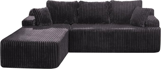 Hobestluk Modular Sectional Sofa Couches L-Shape Couch 3 Seat Modular Sofa - Image 8