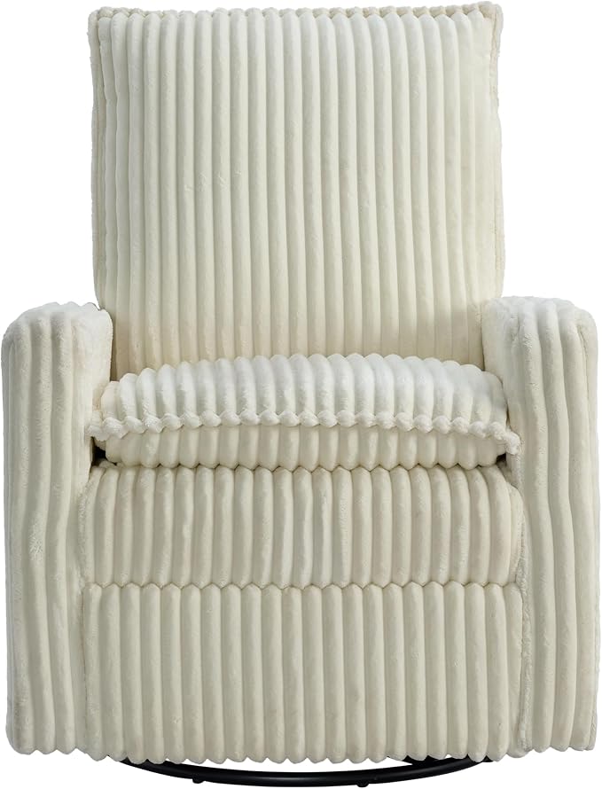 Oxford Baby Uptown Upholstered Glider Recliner Rocking Chair 360° Swivel - Image 3