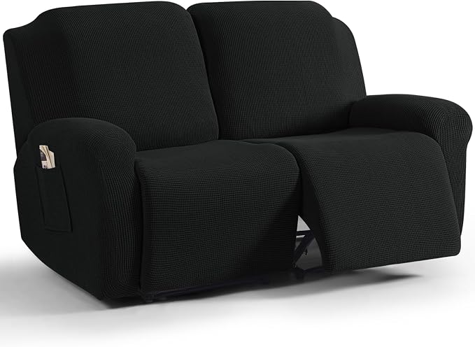 TAOCOCO Recliner Loveseat Slipcover, 6 Pieces Dual Recliner Sofa Covers by TAOCOCO