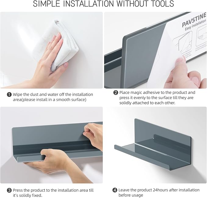 PAVSTINE Adhesive Floating Shelves - Image 7