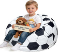 Lukeight Soccer Stuffed Animals Storage Bean Bag Chair Cover by Lukeight