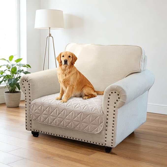 Ameritex Sofa Cover Waterproof for Seats Couch Cover for Dogs Pet Couch Cover - Image 5
