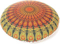 Mandala Floor Pillow Cover Meditation Cushion Seating Throw Hippie Round by EyesofIndia