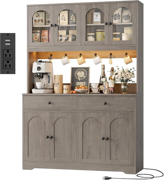 HIFIT 71" LED Kitchen Pantry Cabinet by HIFIT