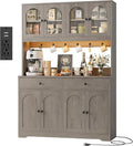 HIFIT 71" LED Kitchen Pantry Cabinet by HIFIT