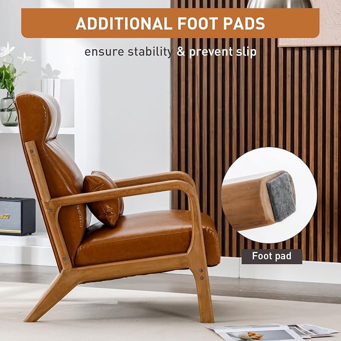 ANJ Mid Century Modern Accent Chair - Image 4