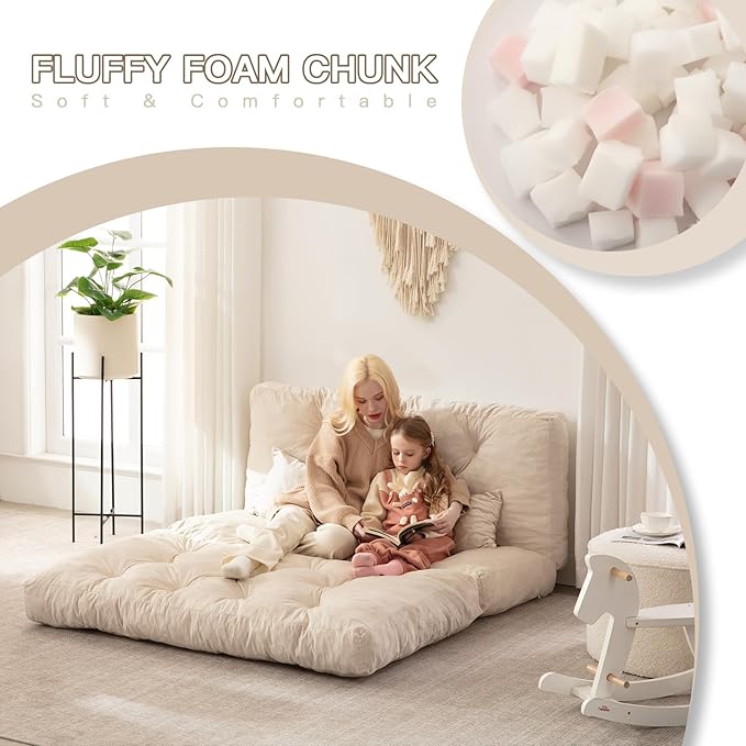 Folding Sofa Bed, Convertible Sleeper Chair - Image 4