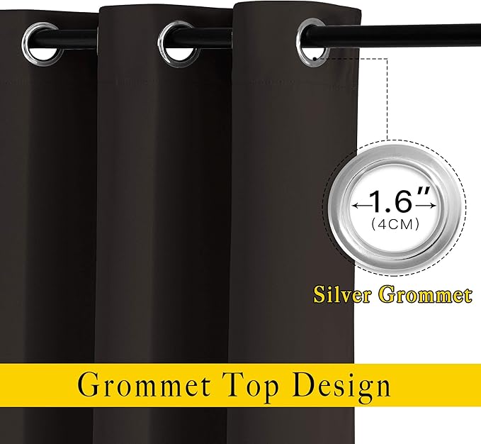 NICETOWN Blackout Curtain Panels 72 inches Length - Image 2