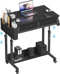 Small Portable Rolling Standing Desk by Unknown