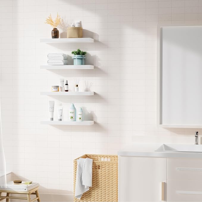 Bellsal Floating Shelves for Wall, Living Room, Bathroom Storage, Book Shelf - Image 4