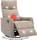 Trustyue Swivel Rocker Recliner Chair, 360° Swivel Recliner by Trustyue