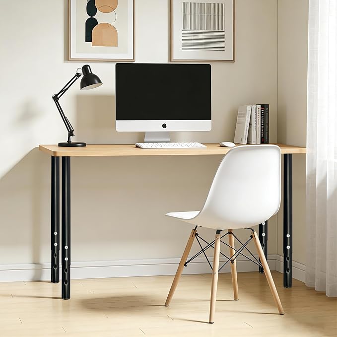 QLLY Adjustable Metal Table Leg, 24-40 inch, Home Office DIY Desk Leg, - Image 8