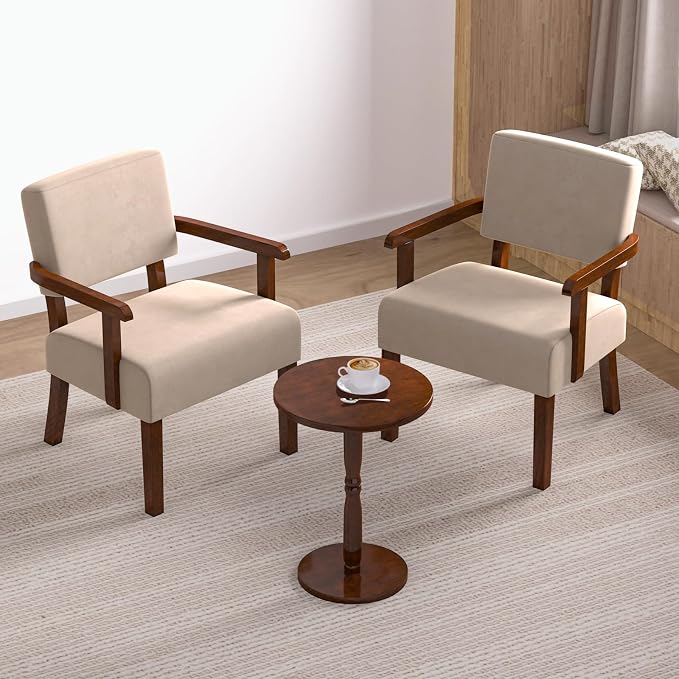 FAGAGA Accent Chair, Cat-Scratch Velvet Living Room Chairs Oversize - Image 7