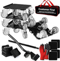 Furniture Dolly Set 5 Wheels Heavy Duty, Furniture Movers by Qenovo