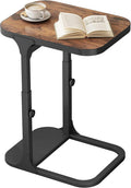 Kitstorack Ultra Stable & Durable End Table, Ajustable Height C Shaped Side by Kitstorack