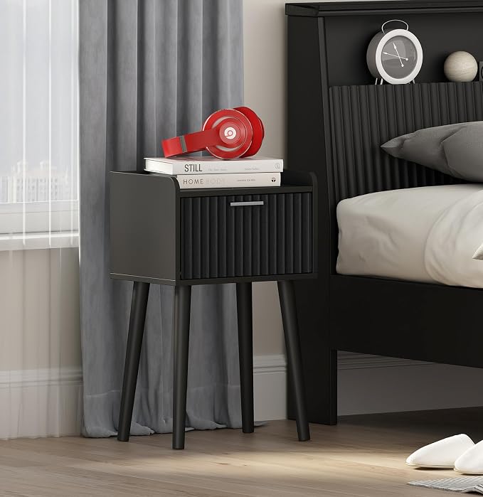 LAATOOREE Nightstand Set of 2, Small Bed Side Table - Image 7