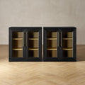 mopio Blake Storage Cabinet, Small Modular Accent Display Sideboard Buffet by MopioInc